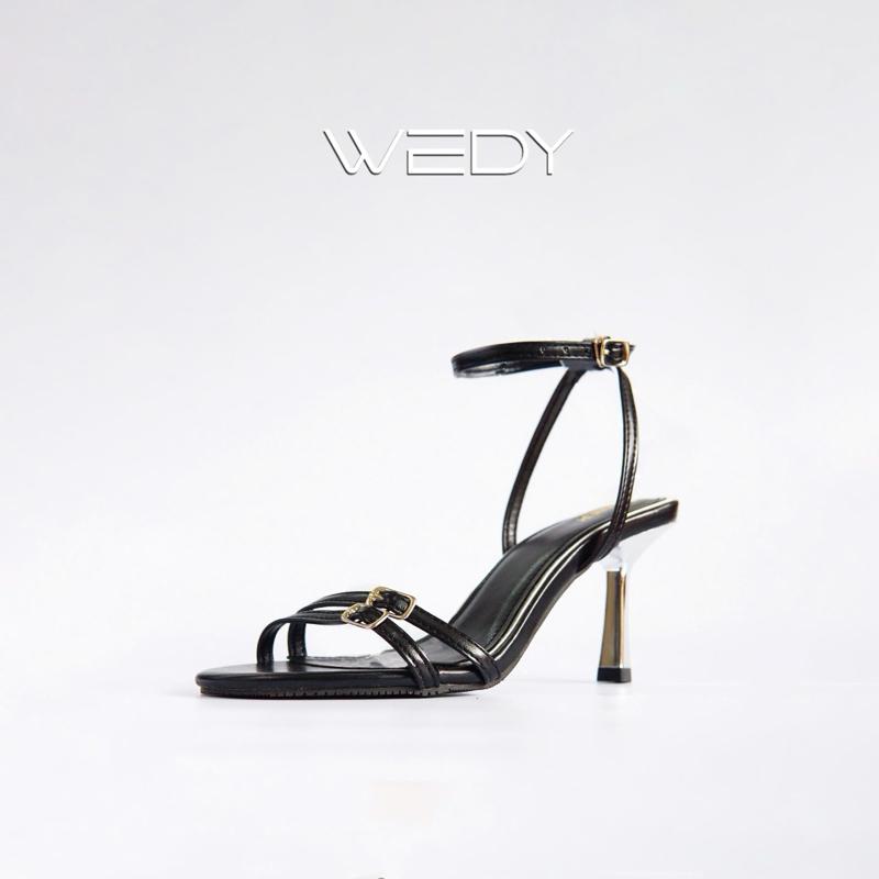 Sandal WEDY quai ngang sang trọng, gót tam giác mạ bạc cao 7cm WD2369 9 Sandal WEDY quai ngang sang trọng, gót tam giác mạ bạc cao 7cm WD2369