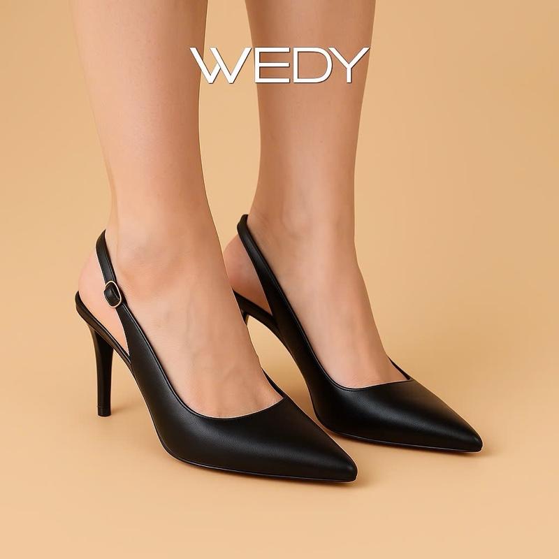 Giày cao gót nữ WEDY basic thời thượng, mũi nhọn tôn chân cao 9cm 2381 9 Giày cao gót nữ WEDY basic thời thượng, mũi nhọn tôn chân cao 9cm 2381